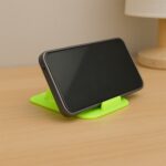 Virgin Mobile Accessories Universal Portable Four-Sided Pyramid Shape Desktop/ Table Mobile Holder Stand (1 Pc) - Image 3