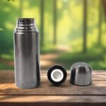Stainless Steel  Hot And Cold Water Bottle With Push-down Lid (350ml) - Image 4