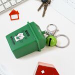 Trash Can Keychain Recycle Can Keyring Novelty Keychain Garbage Classification keyholder for and Adults