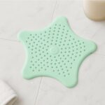 Mint Green Silicone Star Shaped Sink Filter Bathroom Hair Catcher Drain Strainers for Basin - Image 7