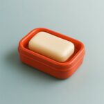 Premium Quality Rectangular Brick Red Plastic Soap Case (1 Pc) - Image 6