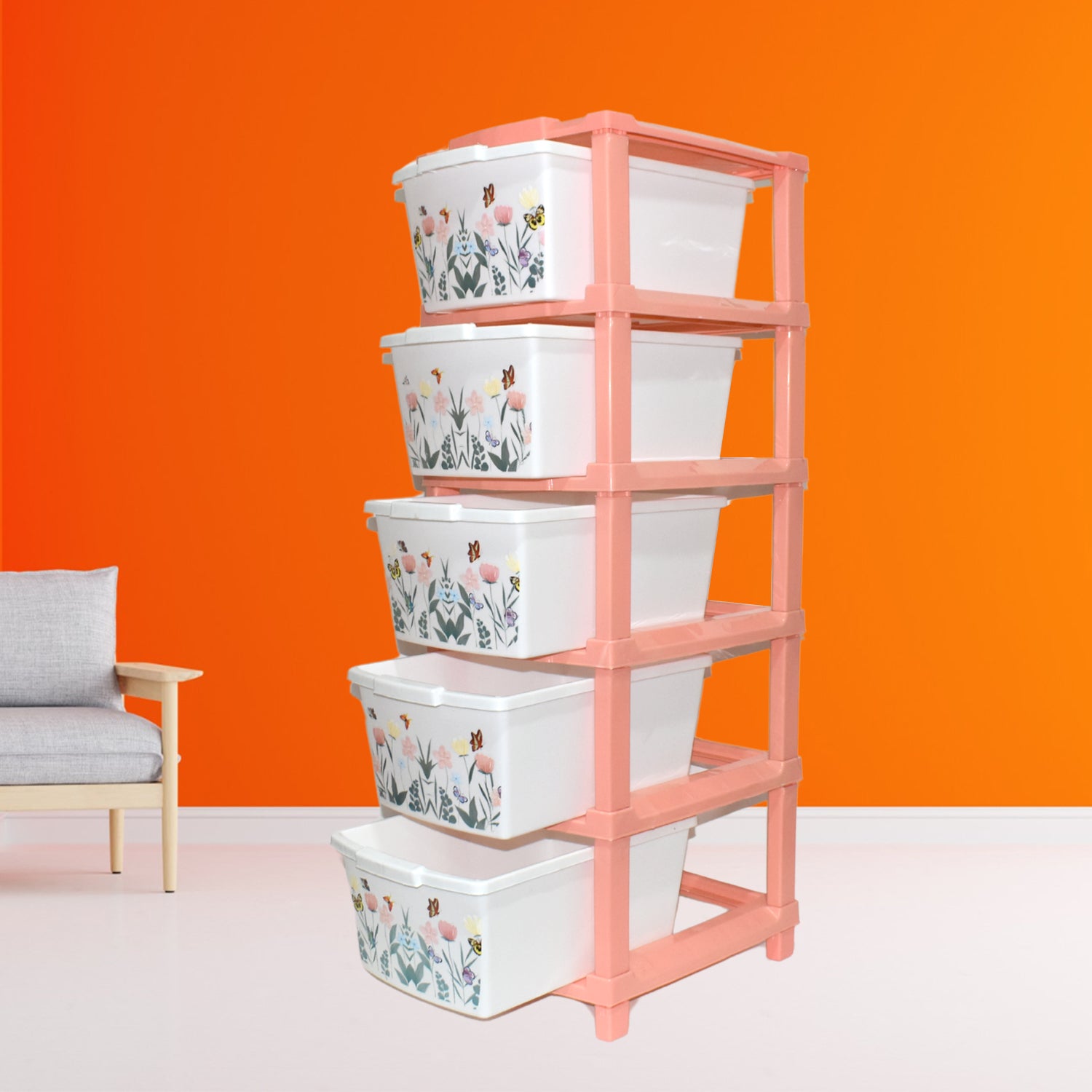 03_016acc8f-0b77-47bf-8b76-08c427813fc2 Plastic Smart Wonder Drawer Home Storage & Organization (5 Layer / 1 Pc) - Image 1