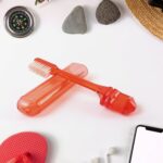 Portable Folding Toothbrush with Built-in Travel Case (1 Pc) - Image 3