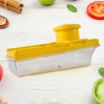 Big Multipurpose Vegetable and Fruit Slicer (Yellow / 1 Pc) - Image 6