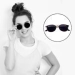 Pink UV Protected Round Sunglasses, classic Sunglasses for Men & Women, Lightweight - Image 6