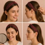 Women's Polka Dot Fabric Knot Hairband – Stylish & Comfortable (1 Pc) - Image 6