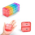 Weekly 7 Day Rainbow Color Pill Organizer Box - Image 3