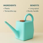 2 Litre Heavy-Duty Plastic Gardening Watering Can with Long Spout & Ergonomic Handle - Image 7