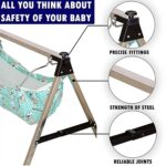 Baby Boy's and Girl's Portable Folding Swing Stainless Steel Stand (1 Pc) - Image 4