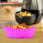 Air Fryer Reusable Silicone Pot with Handles (6 Pc set) - Image 6