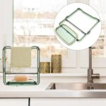 2-in-1 Self-Adhesive Towel Hanger & Soap Holder Stand (1 Pc) - Image 6