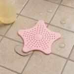 Baby Pink Silicone Star Shaped Sink Filter Bathroom Hair Catcher Drain Strainers for Basin - Image 4