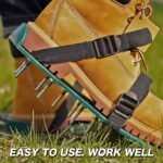 Lawn Aerator Spiked Sandals – Green Studded Garden Grass Shoes (1 Pair) - Image 6