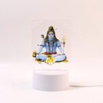 Beautiful 3D Lord Shiva Frame with Soft White Light (1 Pc) - Image 4