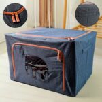 Zippered Closet Storage Box with Lid, With Window (Mix Design & Size / 1 Pc) - Image 4