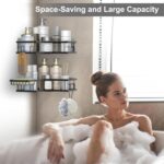 Iron Coating Self-Adhesive Corner Shelf Organizer (2 Pc) - Image 4