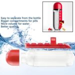 Water Bottle with Built-in 7-Day Pill Organizer Approx 900ml (1 Pc) - Image 3
