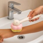 Soft Bristle Bath Brush with Long Handle (1 Pc) - Image 6