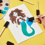 Multipurpose Sponge Brushes for Painting with Wooden Handles (6 Pcs Set) - Image 4