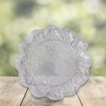 Plastic Household Flower Design Plates Dinner Plates Dish Tray (10 Pcs Set) - Image 4