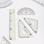 4-Piece Geometry Set, Triangle Ruler Protractor Straight Ruler - Image 4