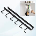 Metal Multifunctional Cabinet Storage Organize 6 Hook Rack For Hanging (1 Pc / Big)