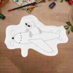 Multicolour colour-your-own inflatable animals With 6pcs Colored Pen Markers (1 Set) - Image 4