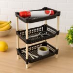 Apex Small Multiuse Plastic Storage Rack Organizer 3-Tier - Image 3