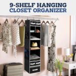 9 Shelf Hanging Closet Organizer with 5 Drawer Organizers - Image 8