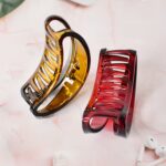 Plastic Hair Clamp Grip, Simple Matte Hair Barrette Clamp (1 Pc) - Image 4