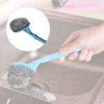 6 in 1 Kitchen Cleaning Set Handy Free Stainless Steel Scrubber - Image 4