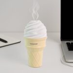 Ice Cream Cone Shape Air Freshener Humidifier (1Pc / Cream Color) - Image 3