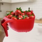 Apex Multi-Functional Plastic Strainer Bowl with Ergonomic Handle (1 Pc) - Image 7