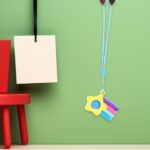 Stress Relief Silicone Push Fidget Toy Keychain for Kids (1 Pc) - Image 3