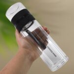 Outdoor Sport Glass Water Bottle With Steel Lid / 500 Ml Approx) - Image 6