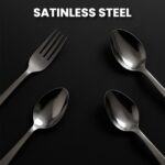 Stainless Steel Cutlery Set with Elegant Storage Stand (24 Pc) - Image 3