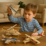 3D Wooden Aircraft Puzzle DIY Assembly Kit (Mix Design – 1 Set) - Image 4