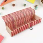 Multi-Purpose Handcrafted Bamboo Mat Style Pen Pencil & Makeup Box (1 Pc) - Image 3