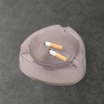 Oblivion Transparent White Ashtray with Cigarette Holder Grooves – Modern Smoke Disposal Tray (1 Pc) - Image 4