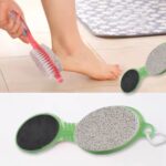 5 In 1 Pedicure Tool Pedicure Brush For Feet Foot Scrubber Foot File With Nail Cutter - Image 4