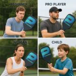 Professional Fiberglass Pickleball Paddle with Cushion Grip Handle - Image 8