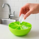 Lemon Shape Flexible Silicone Ice Cube Tray – 8-Slot Round Ice Mold (1 Pc) - Image 3