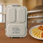 3-Compartment Stainless Steel Lunch Box (1 Pc) - Image 3