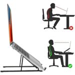 Home Foldable Height Adjustable Laptop Stand (1 Pc) - Image 4