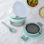 Ganesh Tiara 400ml Stainless Steel Insulated Lunch Box with Leakproof Lid & Folding Spoon - Image 4