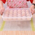 Plastic Egg 24 Grid Storage Container Holder for Refrigerator Egg Tray Holds 24 Eggs (1 Pc) - Image 5
