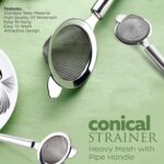 Apex Premium Conical Tea Strainer with Pipe Handle - Image 4