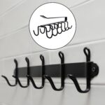 Double-Row Metal cupholder Rack, Multi-Purpose Iron Hanger with 6 Hooks (1 Pc) - Image 4