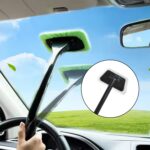 Bathroom Cleaning Brush with Long Handle, Tiles Scrubber Brush - Image 3