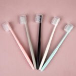 Kids Adults Ultra Soft-bristled Toothbrush With Cover (10 Pcs Set) - Image 4